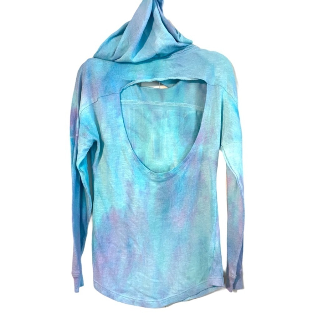 VS Pink tie dye open back hooded sweatshirt xs - Picture 4 of 7